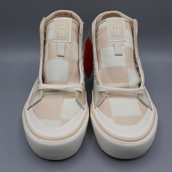 NEW Vans Sk8-Hi Top 138 Decon Big Check Macadamia Checkerboard Women's Size 5.5 - Picture 5 of 11